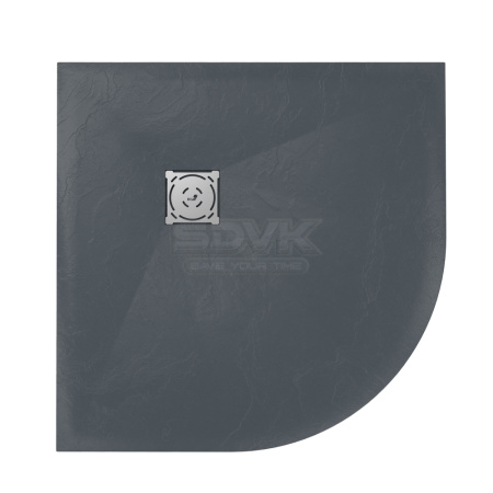 душевой поддон из искусственного камня rgw stone tray st/r-g 90×90 16153099-02 графит