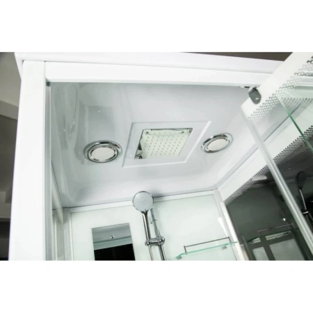 душевая кабина river tana 100x100x15 10000003113 профиль белый задняя стенка белая