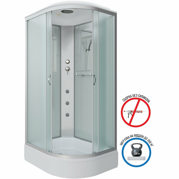 душевая кабина niagara classic 110х80 l ng-33184-14lg с гидромассажем