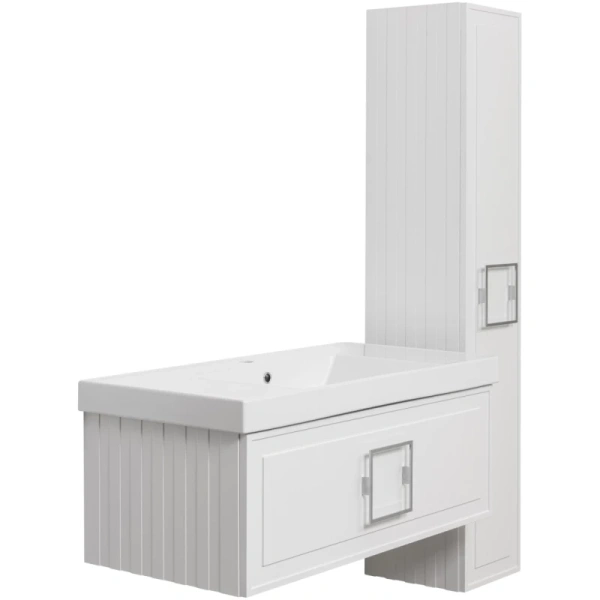тумба белый матовый 97,6 см la fenice cubo fnc-01-cub-b-100