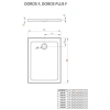 душевой поддон 120×80 см radaway doros f sdrf1280-01