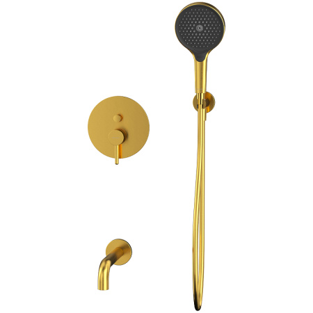 смеситель для ванны whitecross y brushed gold yset06topglb брашированное золото