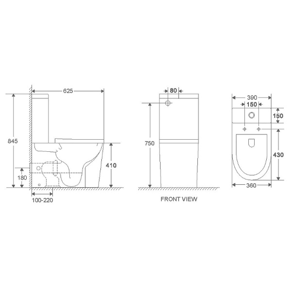 унитаз компакт weltwasser salzbach 001 gl-bl 10000011165 черный глянцевый с бачком и сиденьем микролифт