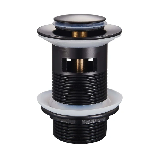 Донный клапан Raglo R600 R600.05.06 для раковины, с переливом, черный