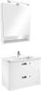 зеркальный шкаф roca gap 70 zru9302886 белый глянец