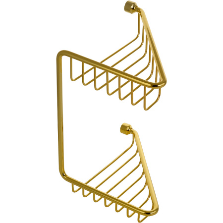 полка корзина migliore complementi 22054 угловая, цвет золото