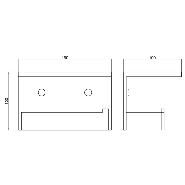 Держатель туалетной бумаги Timo Petruma 15243/18 черное золото