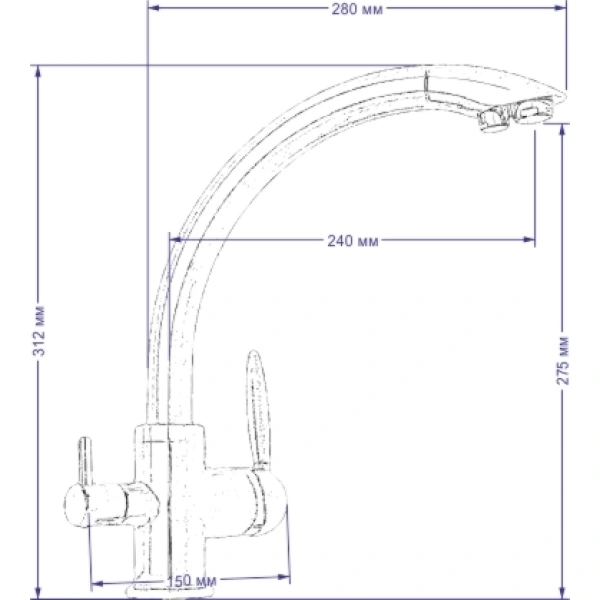 смеситель для кухни seaman barcelone ssl-5381-water смеситель для кухни seaman barcelone ssl-5381-water