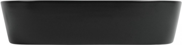 раковина накладная 50 см aquanet lake-2-mb 00273672, черный матовый