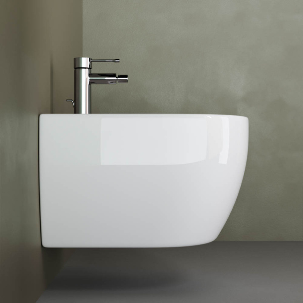 биде ceramicanova play cn3002 подвесное, белое