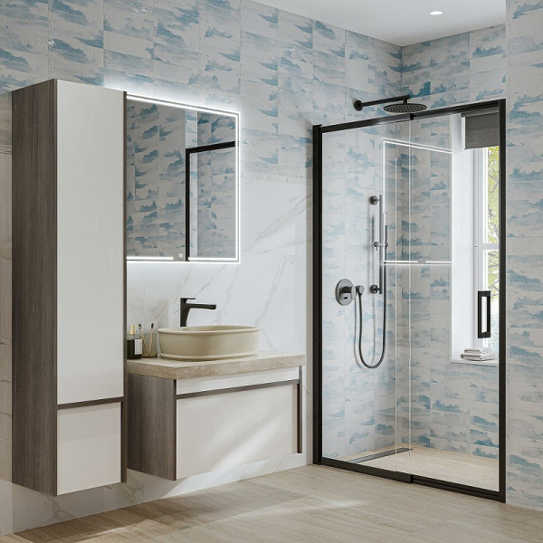 шкаф пенал kerama marazzi modula 35 mo.165\ar подвесной белый глянцевый дерево