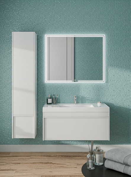 зеркало kerama marazzi mio 100 mio.mi.100\wht с подсветкой с сенсорным выключателем и диммером
