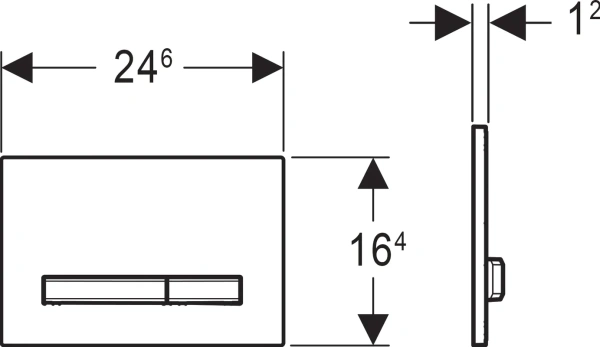 кнопка для инсталяции geberit sigma 50 115.788.gh.2 полированный цвет хром