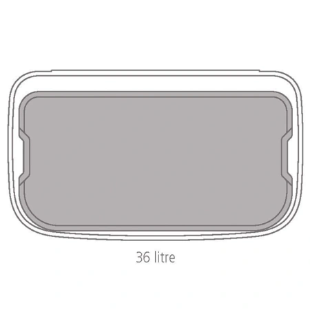 мусорное ведро 36л brabantia touch bin bo 316241