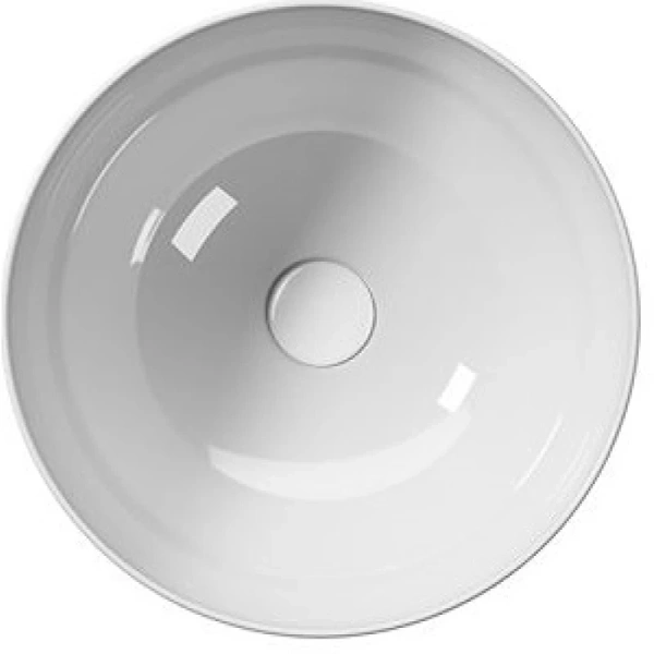 раковина gsi pura 885211 накладная, ø40 см, bianco lucido (белый глянец)
