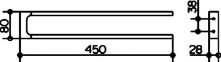 полотенцедержатель двойной keuco edition 11 11118 010000 хром