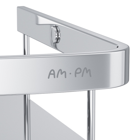 полка am.pm sense l a7454200 2-ярусная цвет хром
