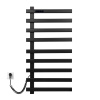 полотенцесушитель электрический black&white universe 480х920 мм n-355 b 355bi черный матовый