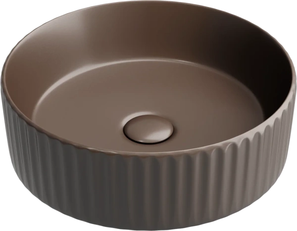 Раковина Ceramicanova Element CN6057MDB накладная, Ø36 см, темно-коричневая матовая