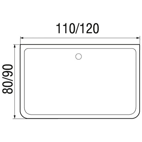 душевой поддон из абс-пластика wemor 110x80 s 10000006061 белый