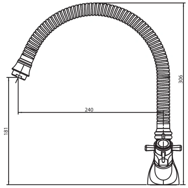 смеситель для кухни elghansa praktic bronze 59b2660-bronze