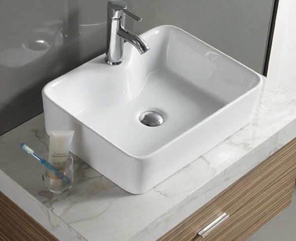 раковина ceramalux 40 7292 белая глянцевая