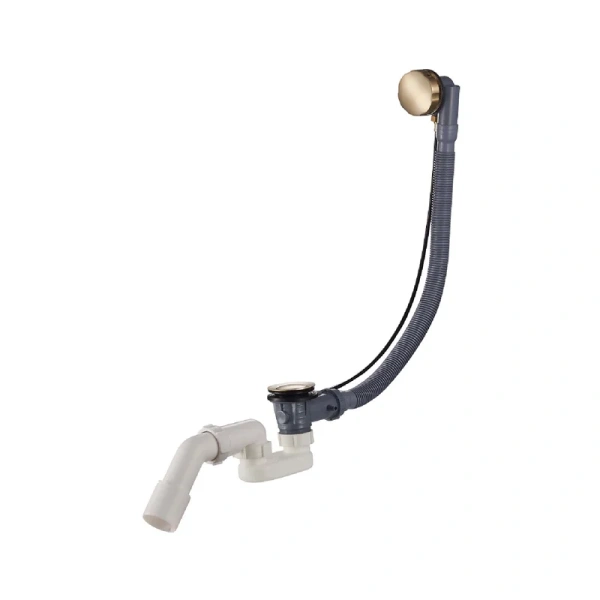 Слив-перелив для ванны Raglo R600 R600.30.03 32 мм, полуавтомат, золотой сатин