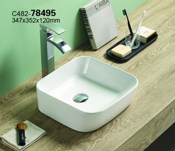 раковина-чаша 35 см ceramalux 78495 белая