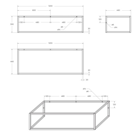 столешница под раковину belbagno 120 ek-120-as-bl-l bianco lucido