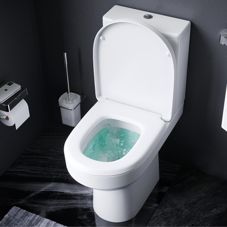 унитаз компакт am.pm spirit v2.0 flashclean ck70c1804w с гигиеническим душем и ершиком с бачком и сиденьем микролифт