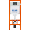 комплект унитаза с инсталляцией belbagno uno bb3105chr/sc/bb002-80/bb005-pr-chrome с сиденьем микролифт и клавишей смыва хром глянцевый.