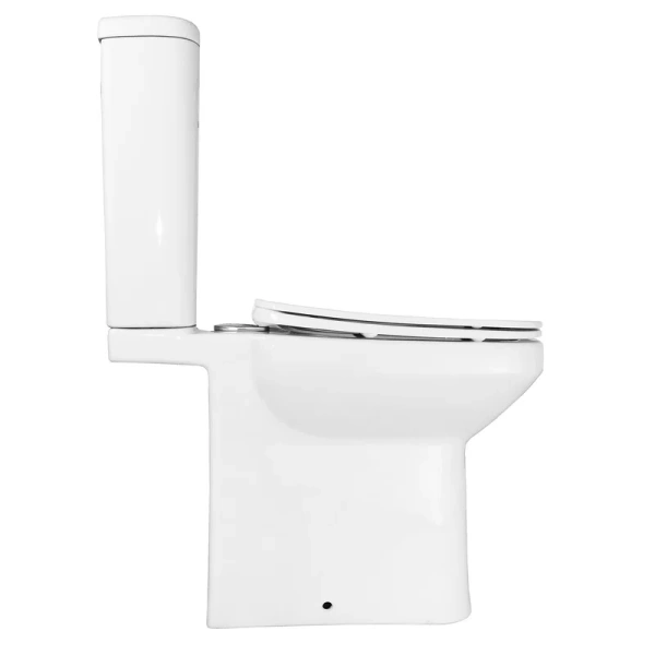 унитаз компакт azario wandy az-56d напольный, безободковый, с бачком и сиденьем микролифт, 61.4х35х79.5 см, белый