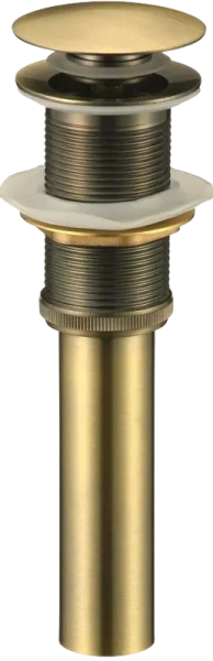 донный клапан bauedge bau bx0004 для раковины, без перелива, бронза