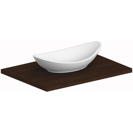 раковина scarabeo moai 8206 накладная, прямоугольная, 68x36 см, белая