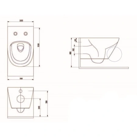 унитаз подвесной bewash bogen 88303273 с сиденьем микролифт латте
