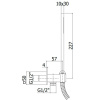душевой набор paffoni quadro zdup095bo , белый матовый