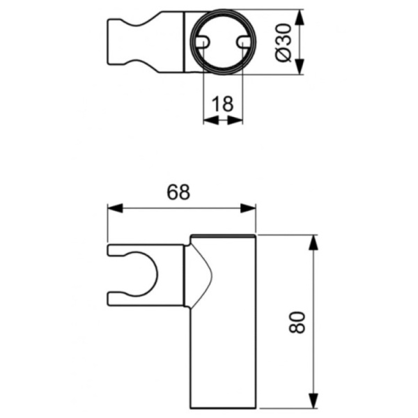 держатель для лейки ideal standard idealrain pro b9847aa