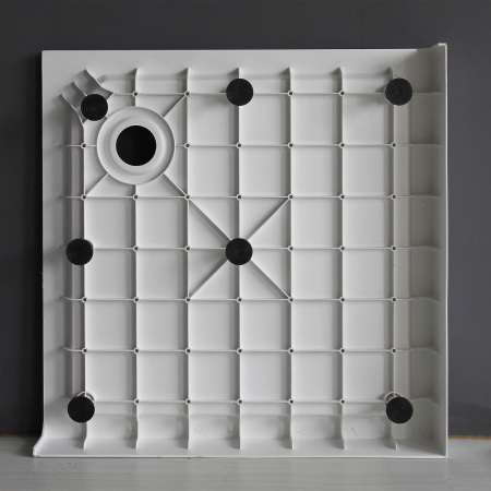 душевой поддон квадратный rgw smc-c-088 белый 900x900