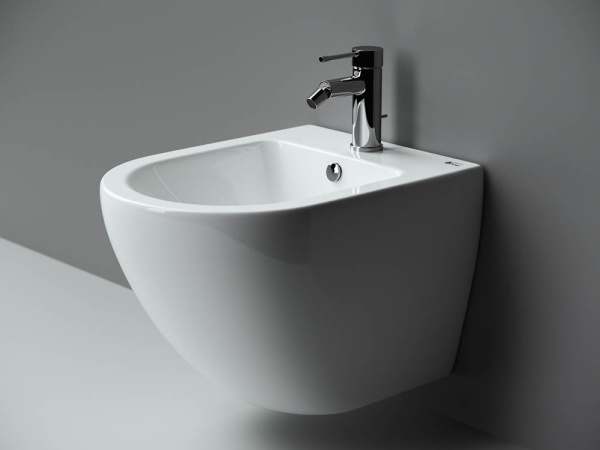 биде ceramicanova metropol cn4003 подвесное, белое
