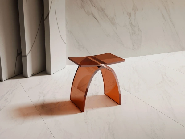 стульчик для ванной abber kristall at1739opal коричневый