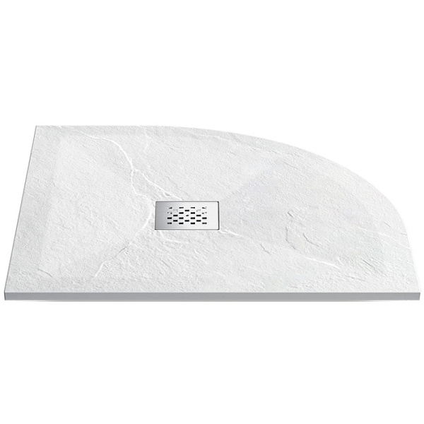 душевой поддон из искусственного камня vincea 90×90 vst-4sq9090w+vsph-d132 белый матовый