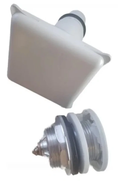 Донный клапан Jacob Delafon Terrace EJD101-00 для раковины, с переливом, глянцевый белый