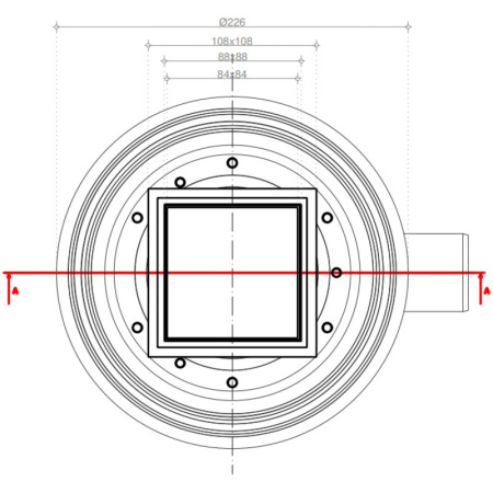 душевой трап 94x94/50 мм pestan confluo standard plate 8 13702566 2 в 1 с основой под плитку