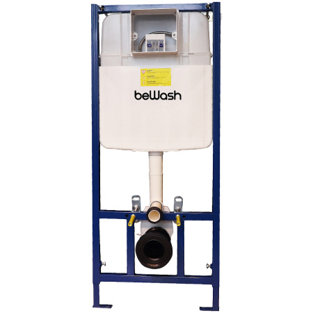 инсталляция bewash bw74 k500rzvp0400pk000000 для унитаза, с клавишей смыва хром глянцевый