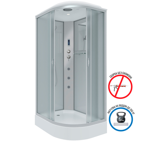душевая кабина niagara classic 120x80 l ng-3312-14lf с гидромассажем