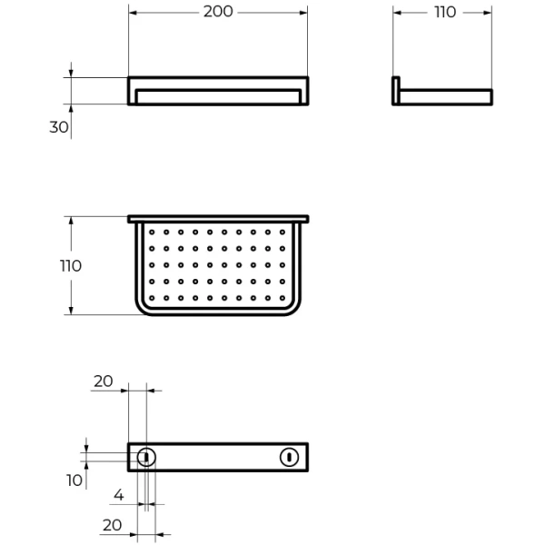 Мыльница Cezares Maxima CZR-F-8919A