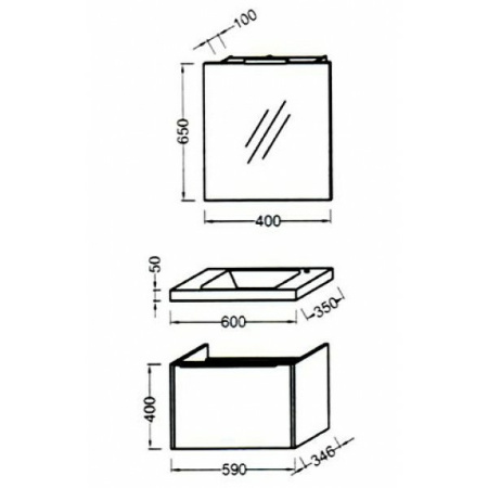 тумба под раковину jacob delafon xs 60 eb466-j5 подвесная белая глянцевая 454137