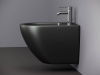биде ceramicanova metropol cn4003mb подвесное, черное матовое