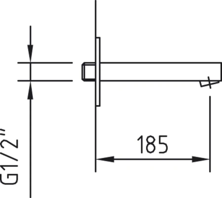 излив для ванны clever bimini 185мм 97999