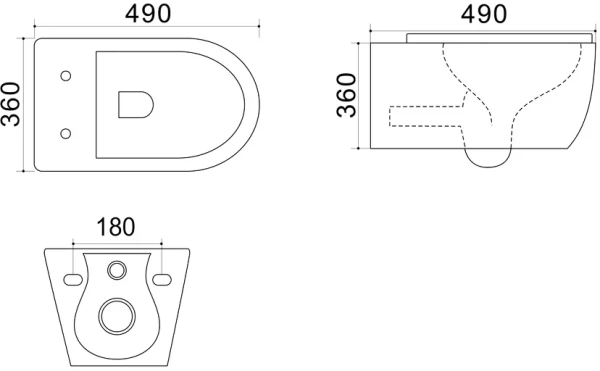 унитаз azario geno az-2196-d подвесной, безободковый, с сиденьем микролифт, 49x36x36 см, белый